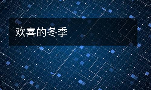 欢喜的冬季