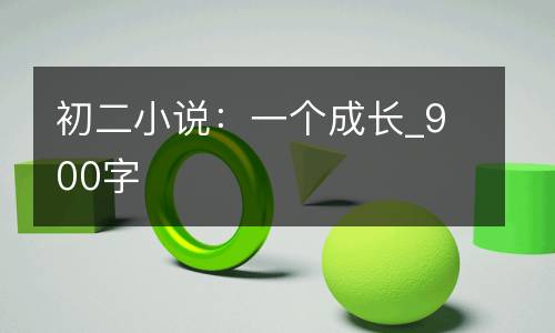 初二小说：一个成长_900字
